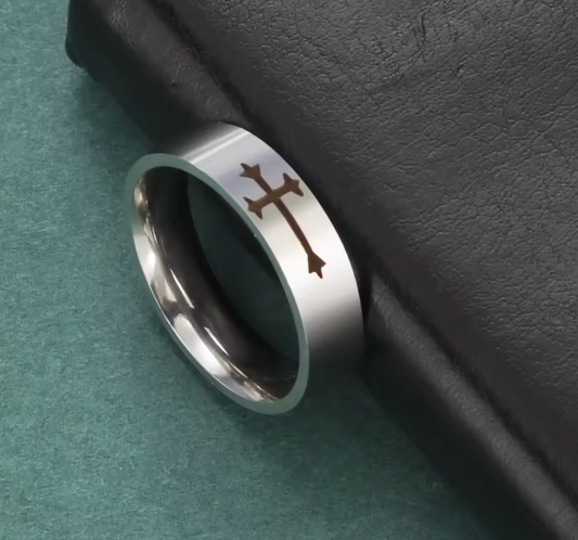 ChristDaily Stainless Steel Cross Ring